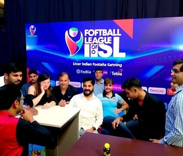 Indian Super League Launch Event in Football Superstars of India with all ISL teams