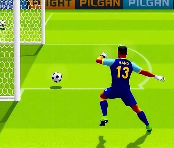Penalty taking guide for Football Superstars of India showing Indian style penalties