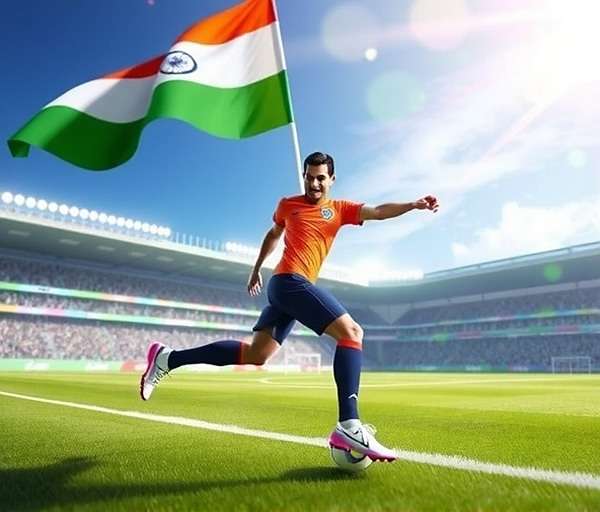 Independence Day Event in Football Superstars of India with tricolor celebrations