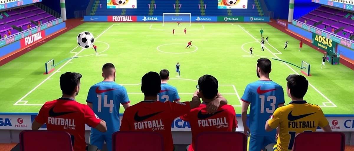 Football Superstars of India community tournament with players competing in a LAN event